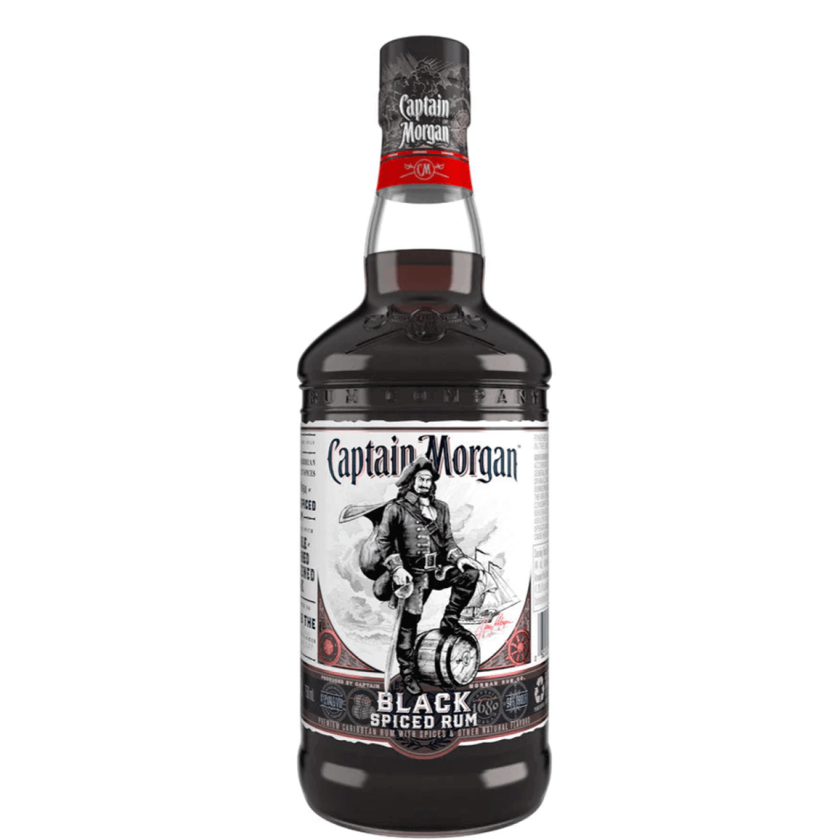 Captain Morgan Black Spiced Rum 750ml