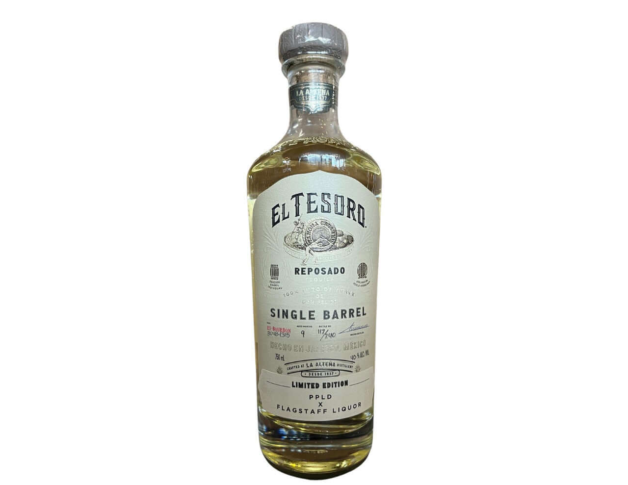 El Tesoro PPLDxFlag Single Barrel Reposado Tequila