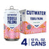 Cutwater Paloma RTD 4 Pack, 12oz cans with grapefruit design. ABV 7%, ready-to-drink tequila cocktail by Cutwater Spirits.