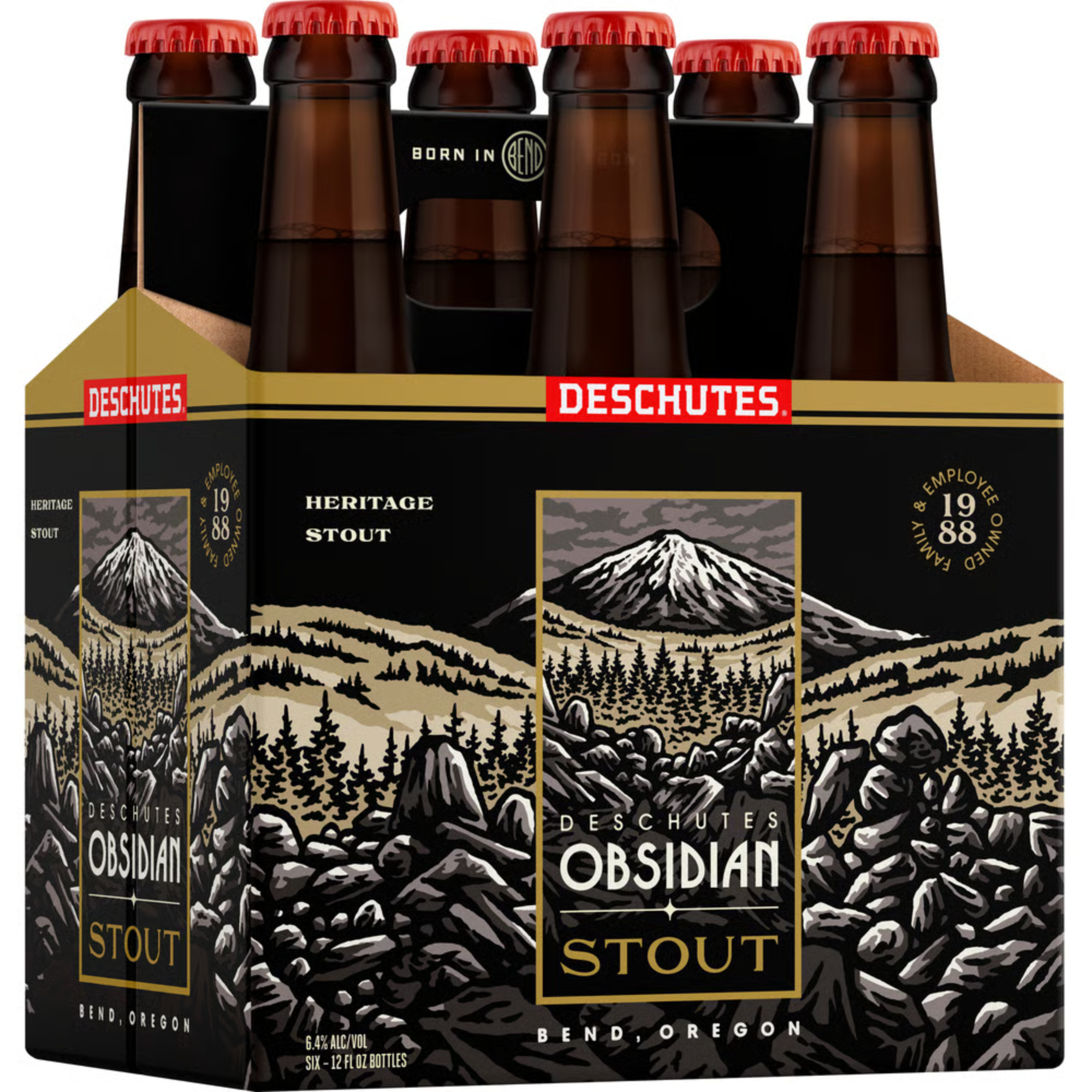 Deschuttes Obsidian Stout 6 Pack | 12oz