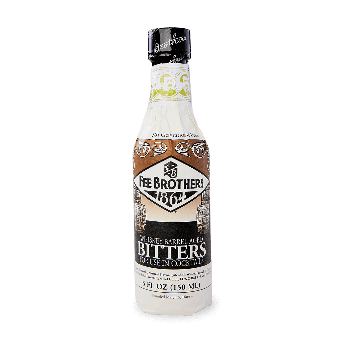 Fee Brothers Whiskey Barrel-Aged Bitters 5oz bottle for cocktails