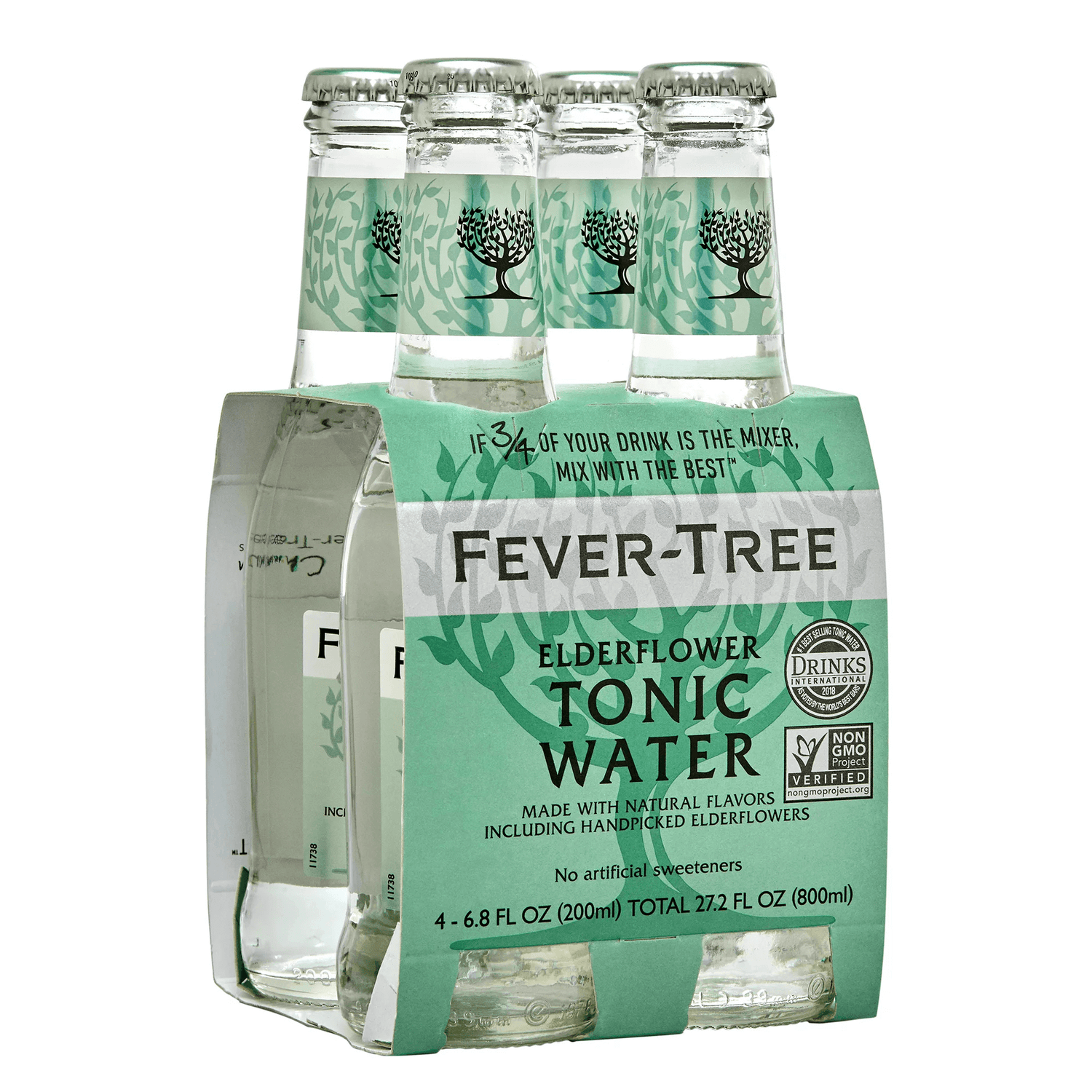 Fever Tree Elderflower Tonic Water 4 Pack | 200ml