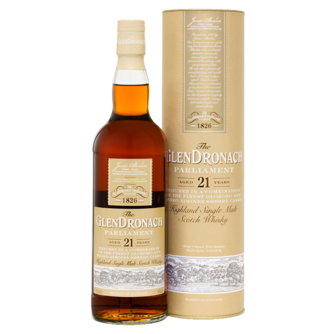 Glendronach Parliment 21YR Single Malt Scotch 750ml