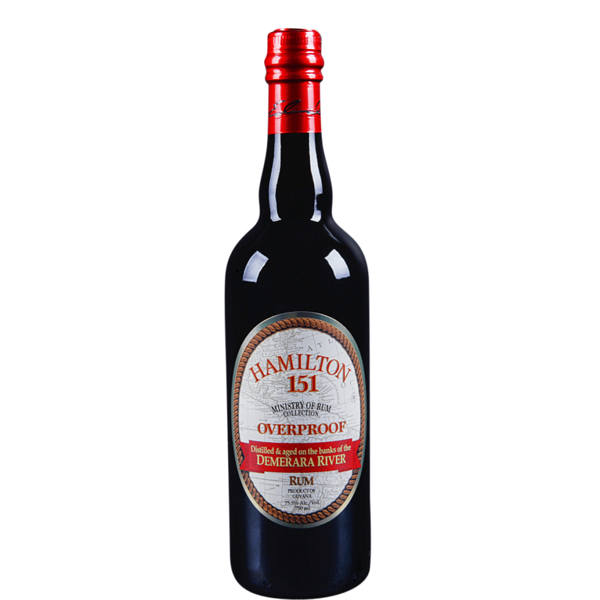 Hamilton Demerara Overproof Rum 151 Proof 750ml