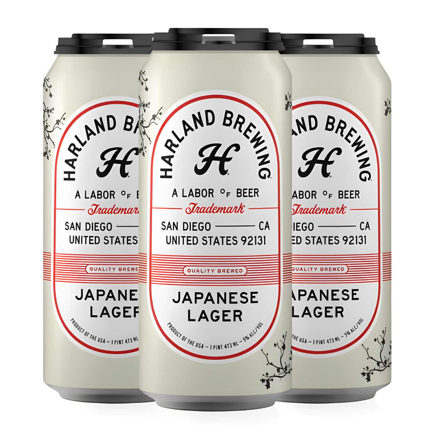 Harland Japanese Lager 4 Pack | 16oz Cans