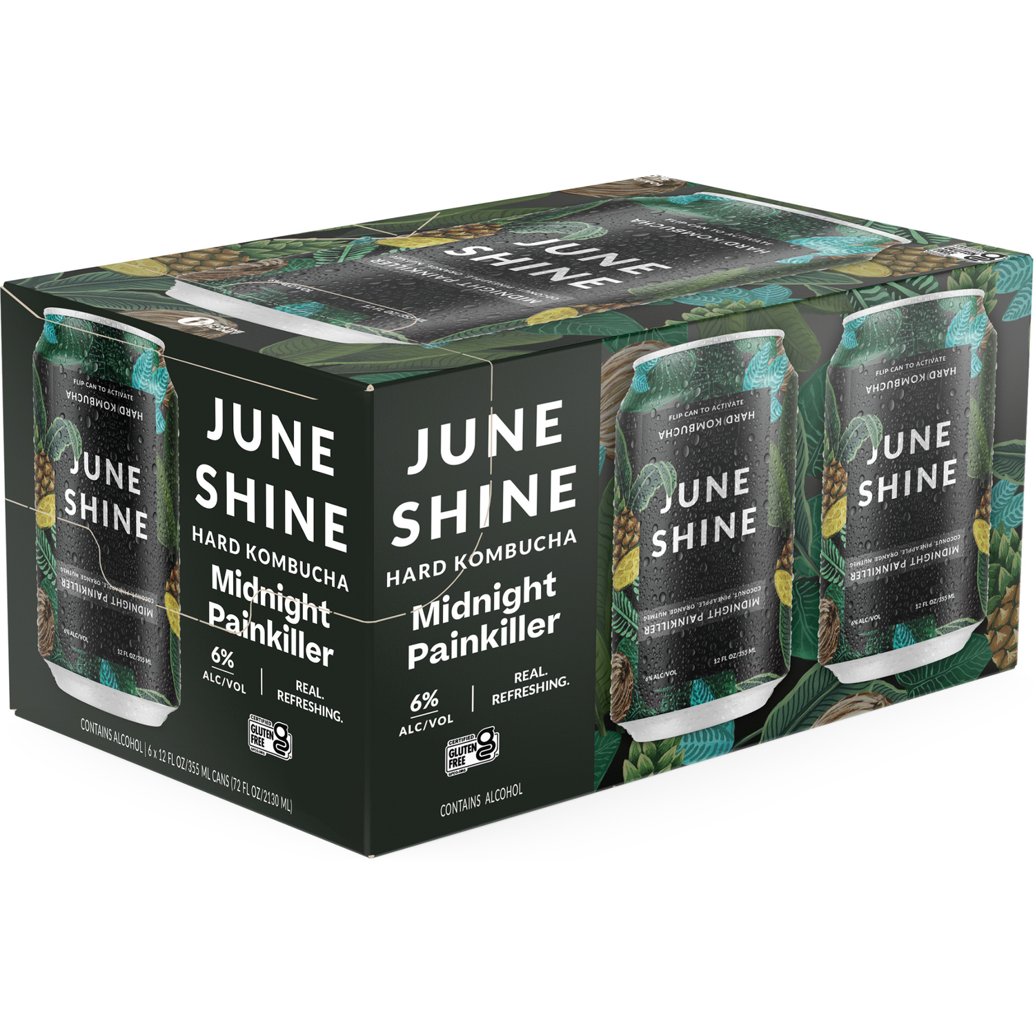 June Shine Midnight PainKiller 6 Pack | 12oz Cans