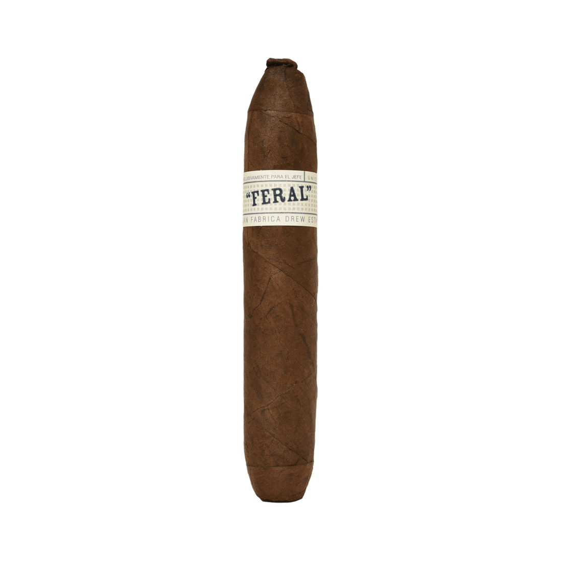 Liga Privada Feral Flying Pig cigar with a Connecticut Broadleaf Maduro wrapper, featuring bold flavors in a 5.375 x 60 perfecto size.