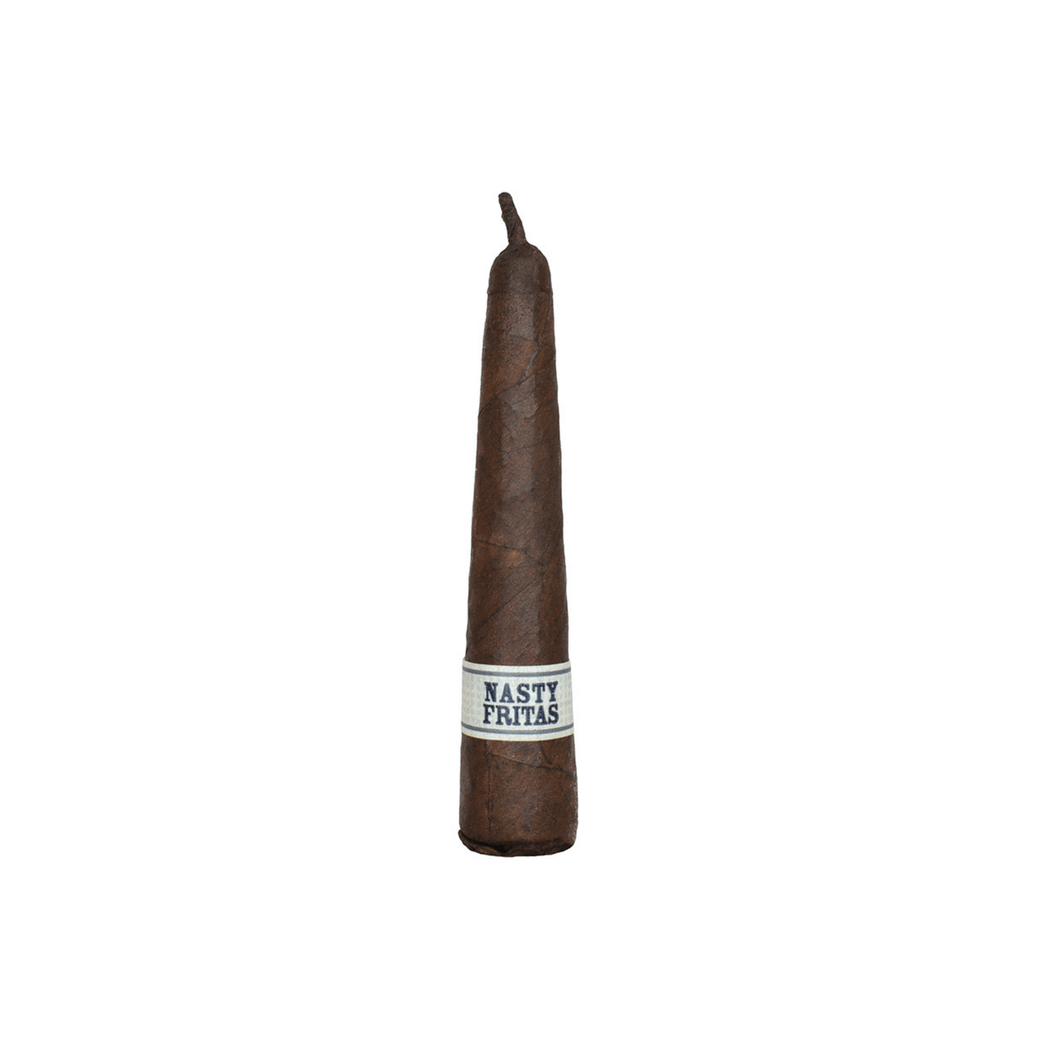 Liga Privada Único Nasty Fritas cigar with Connecticut Broadleaf Oscuro wrapper, 4x52 short pyramid, full-bodied flavor.