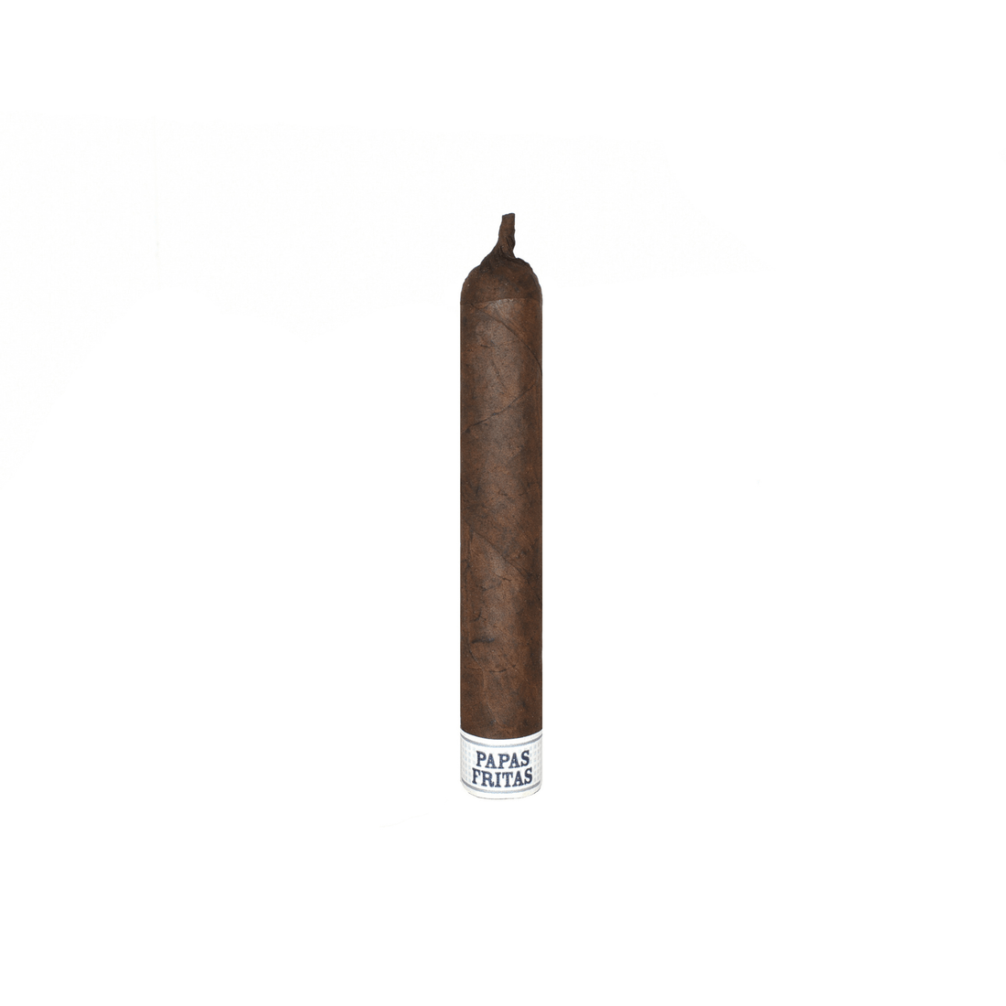 Liga Privada Unico Papas Fritas cigar with Connecticut Broadleaf Oscuro wrapper, showcasing premium Nicaraguan craftsmanship.