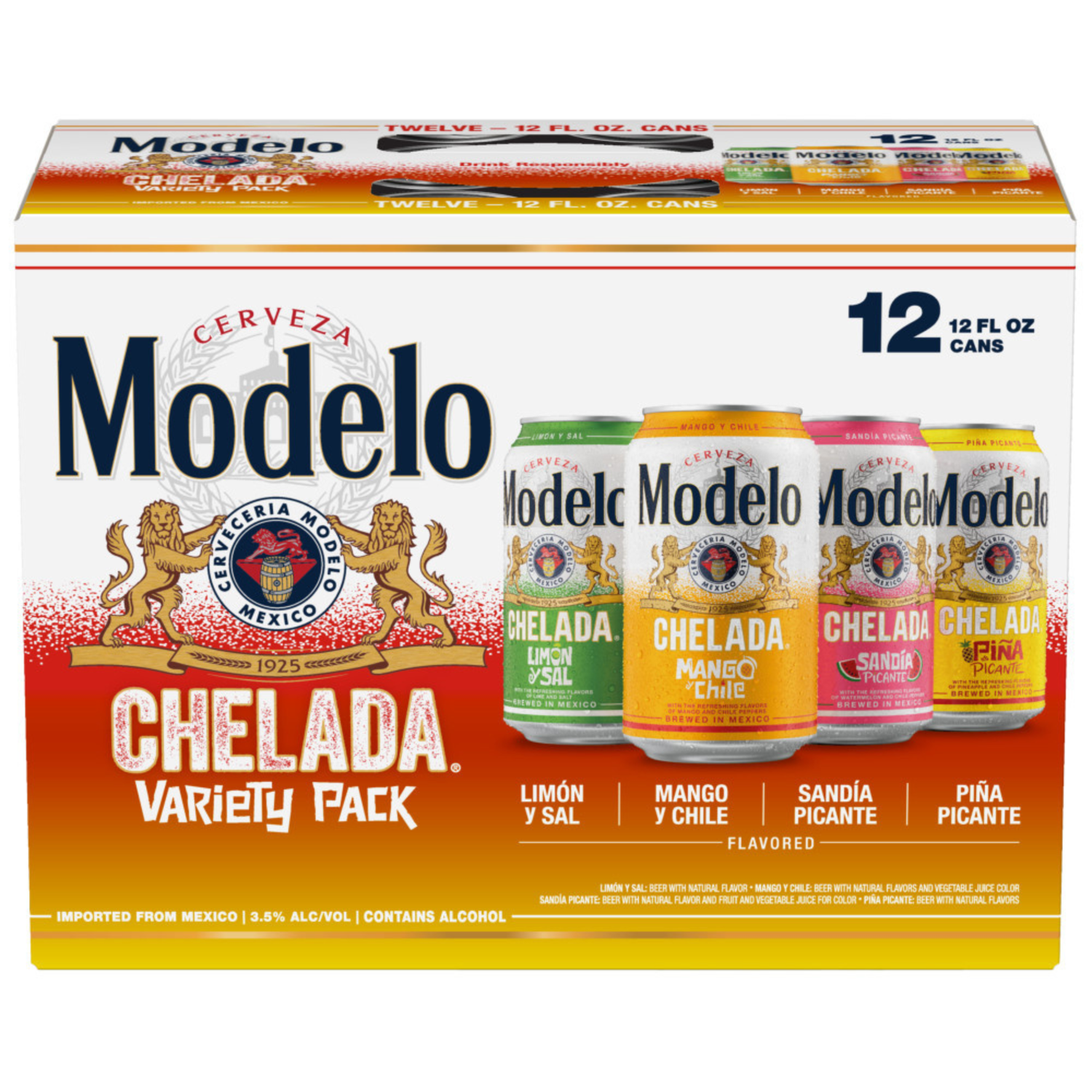 Modelo Chelada Variety 12 Pack | 12oz Cans