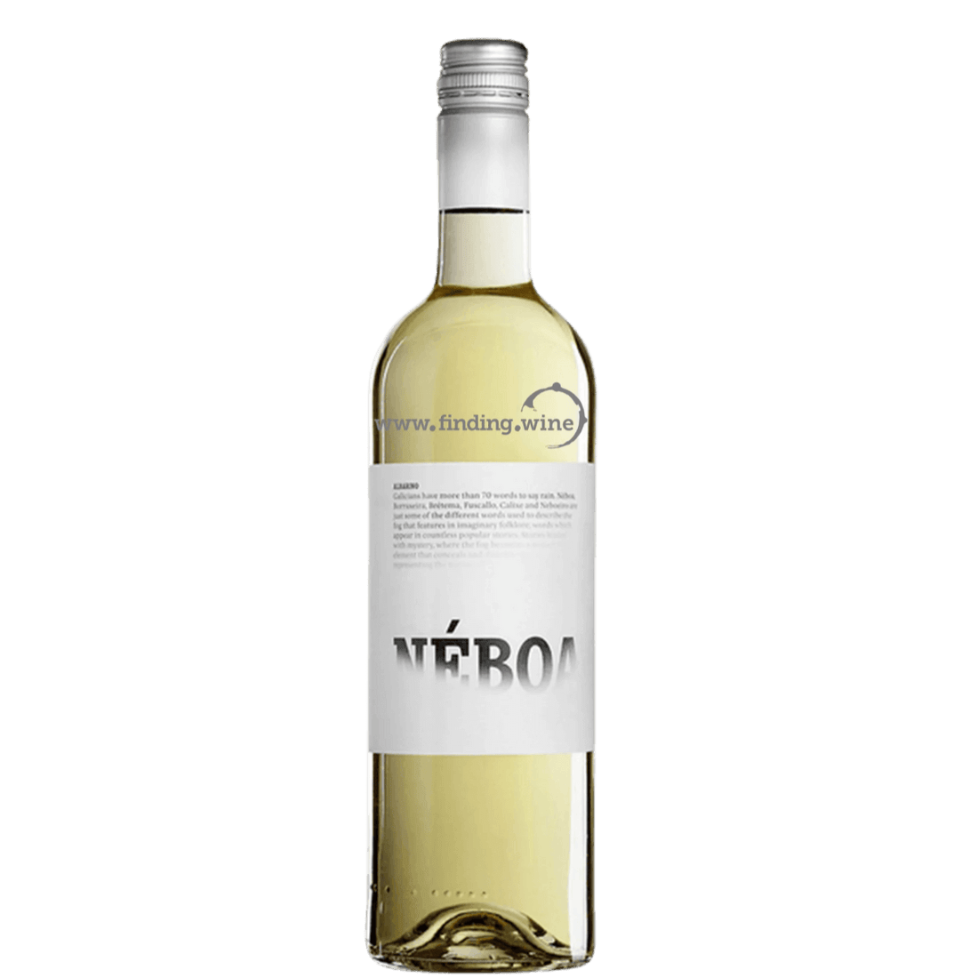 Neboa Albarino 2020 white wine from Rías Baixas, Spain, 750ml bottle with fresh citrus and stone fruit flavors.