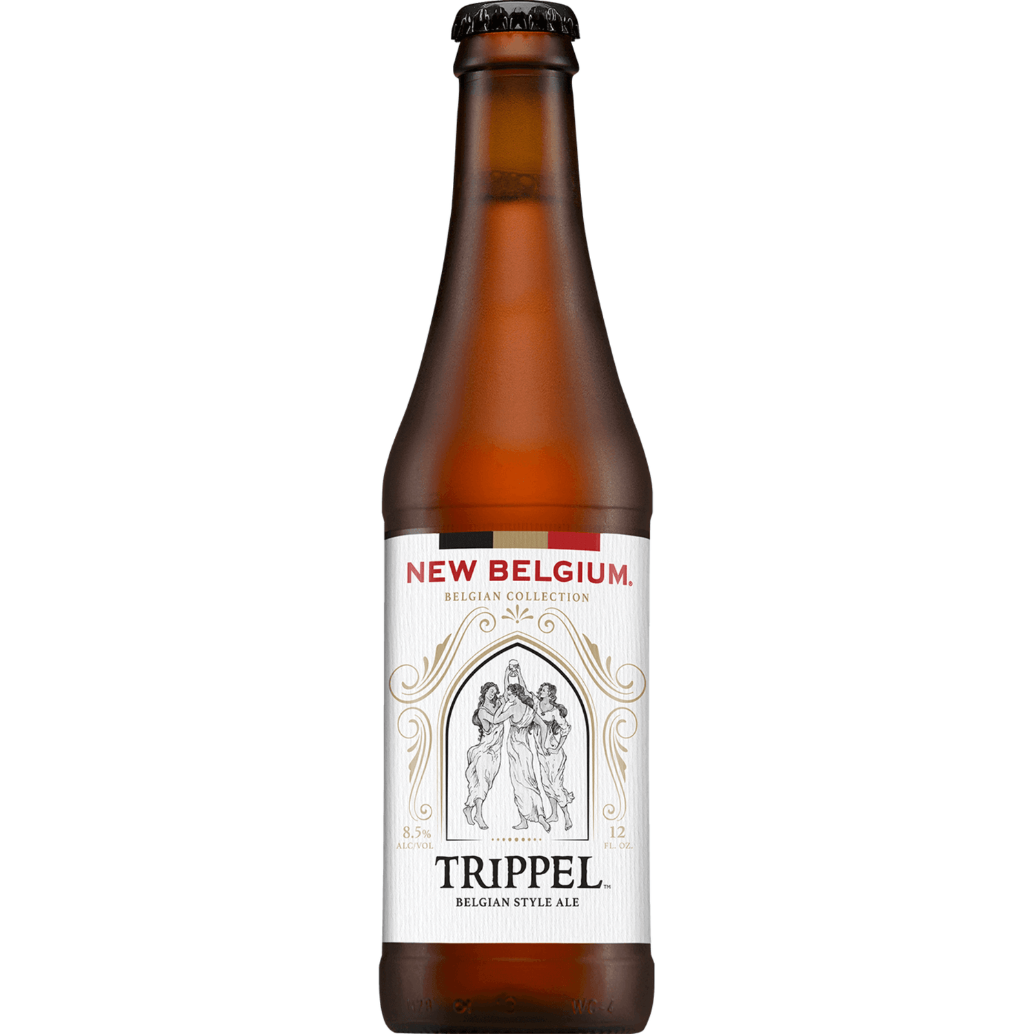 Golden Belgian-style ale with a frothy white head, rich aroma of fruit and spice, and smooth, bubbly finish.