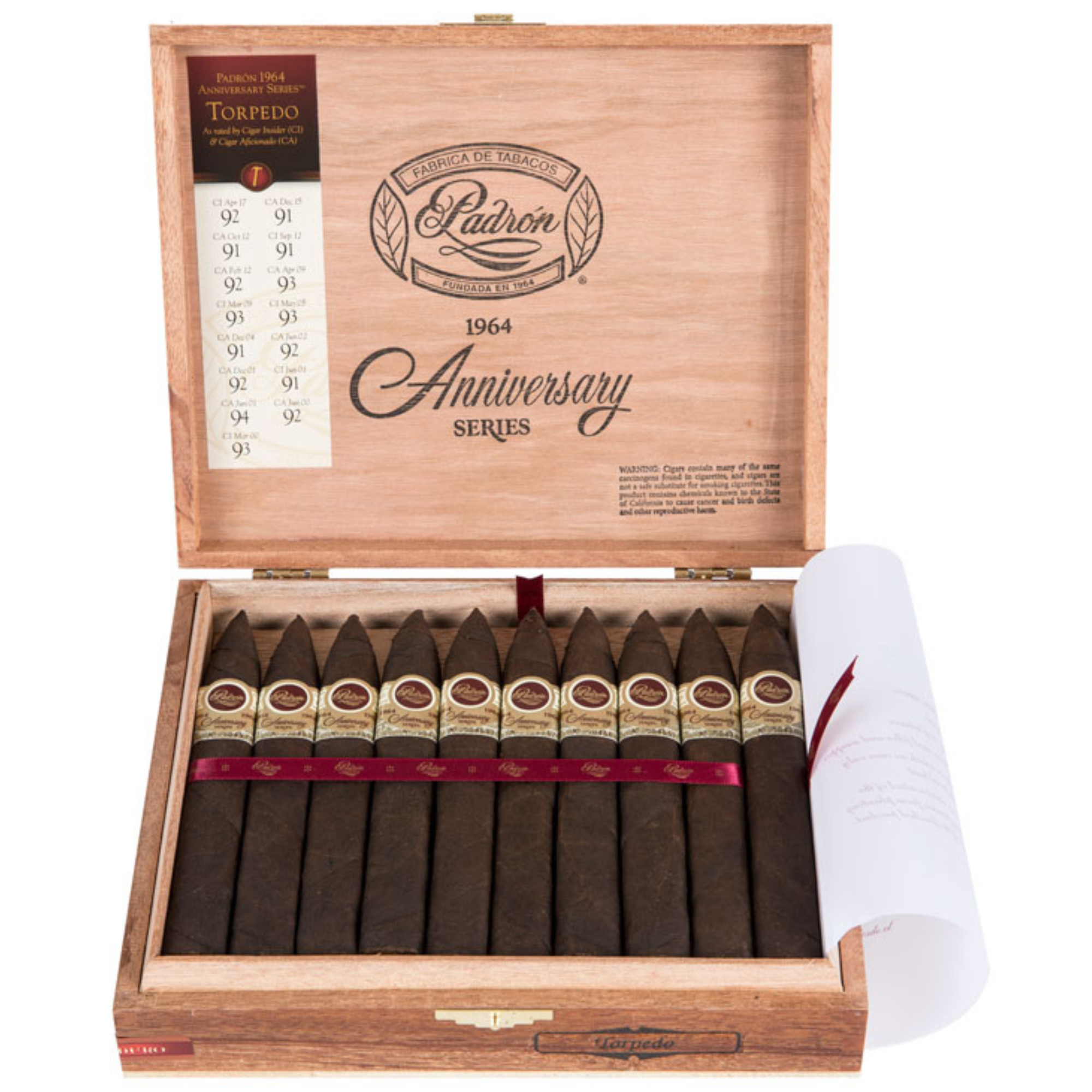 Padron 1964 Torpedo Natural