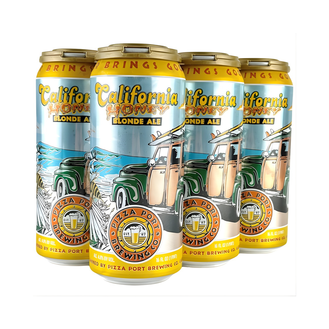 Pizza Port California Honey 6 Pack | 16oz Cans