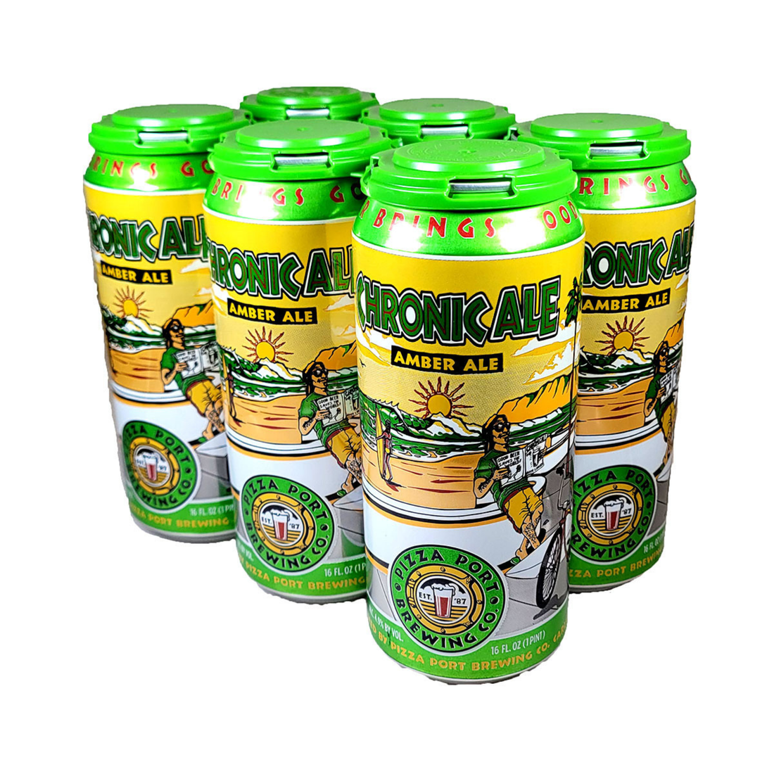 Pizza Port Chronic Ale 6 Pack | 16oz Cans