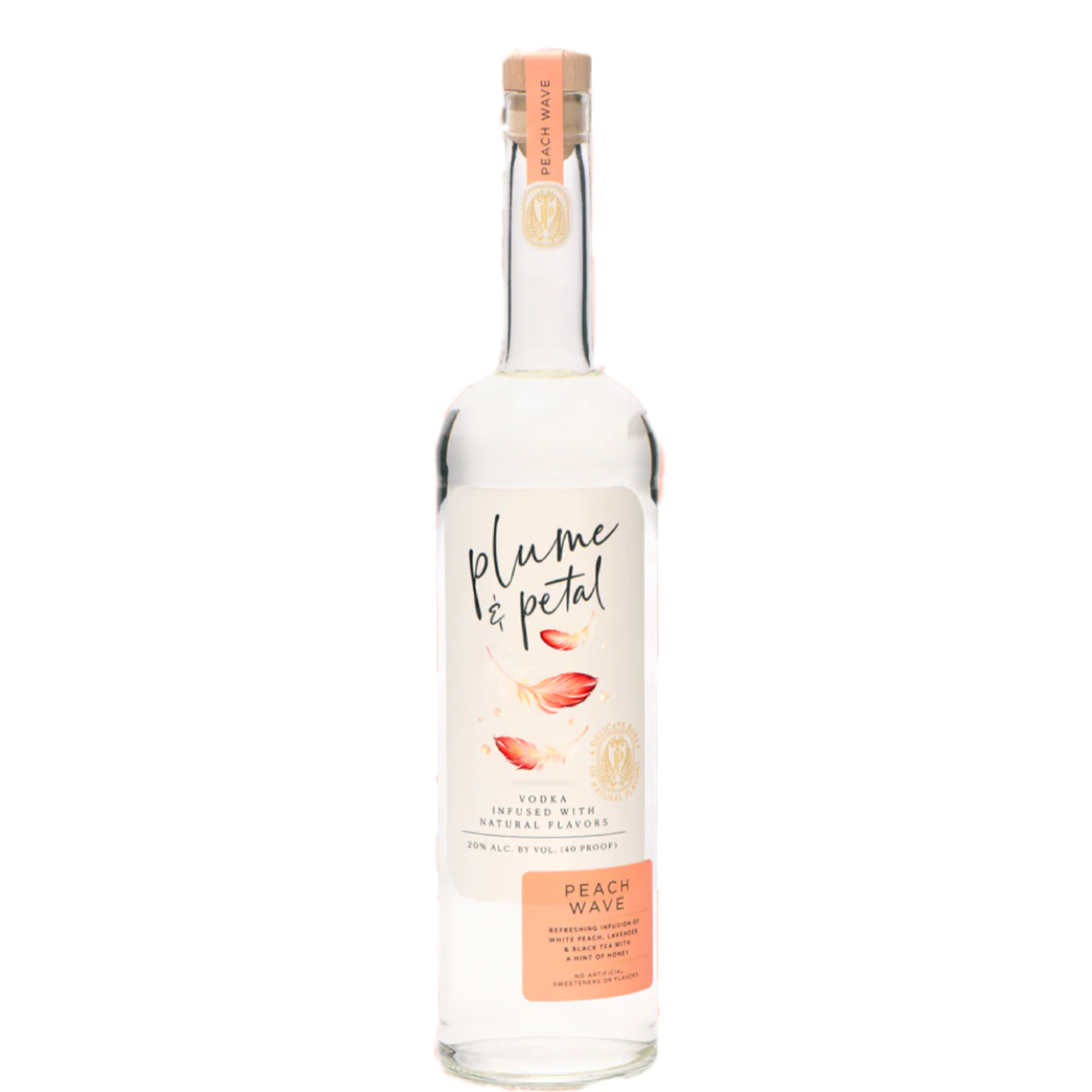 Plume &amp; Petal Infused Vodka Peach Wave 750ml
