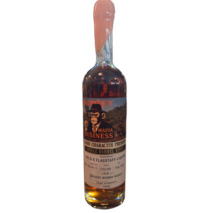 Rare Character Monkey Mafia Business PPLD And Flag Liquor Single Barrel 750ml
