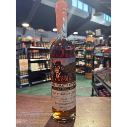 Rare Character Monkey Mafia Business PPLD And Flag Liquor Single Barrel 750ml