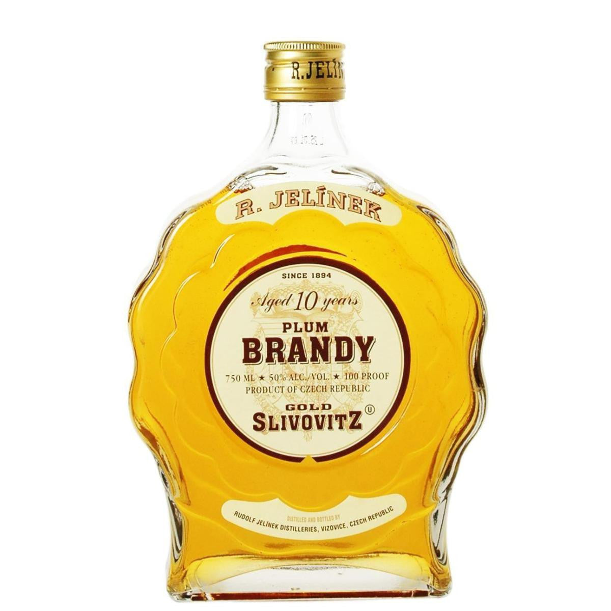 R Jelinek Gold Plum Brandy Slivovitz 10YR 750ml