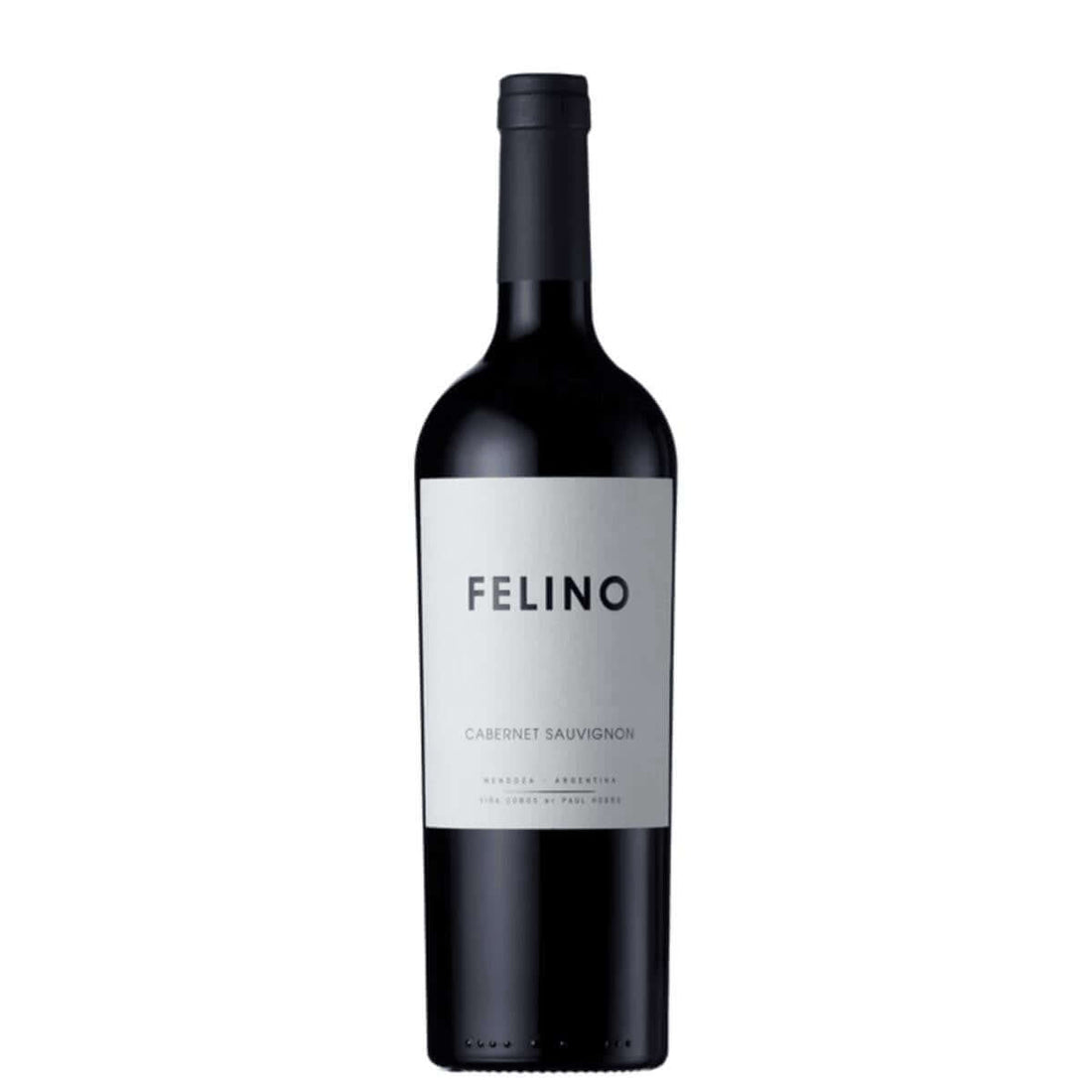 Paul Hobbs Felino Cabernet Sauvignon 2019 bottle, Argentina red wine with black cherry and vanilla aromas, 750ml.