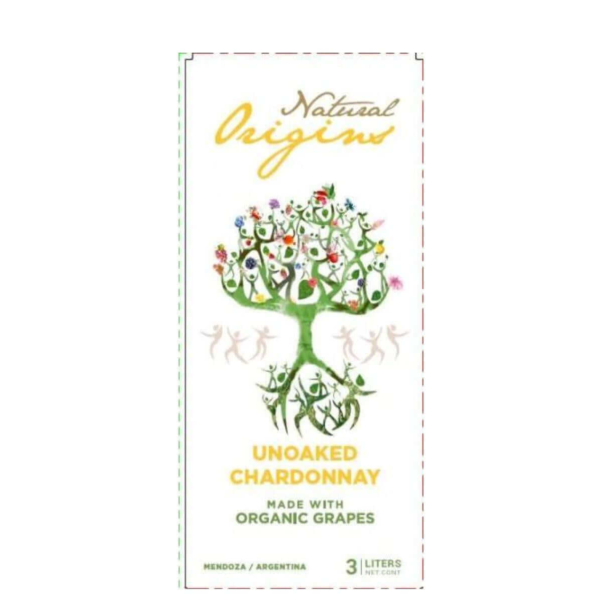 Label of Domaine Bousquet Organic Chardonnay 3L, featuring &