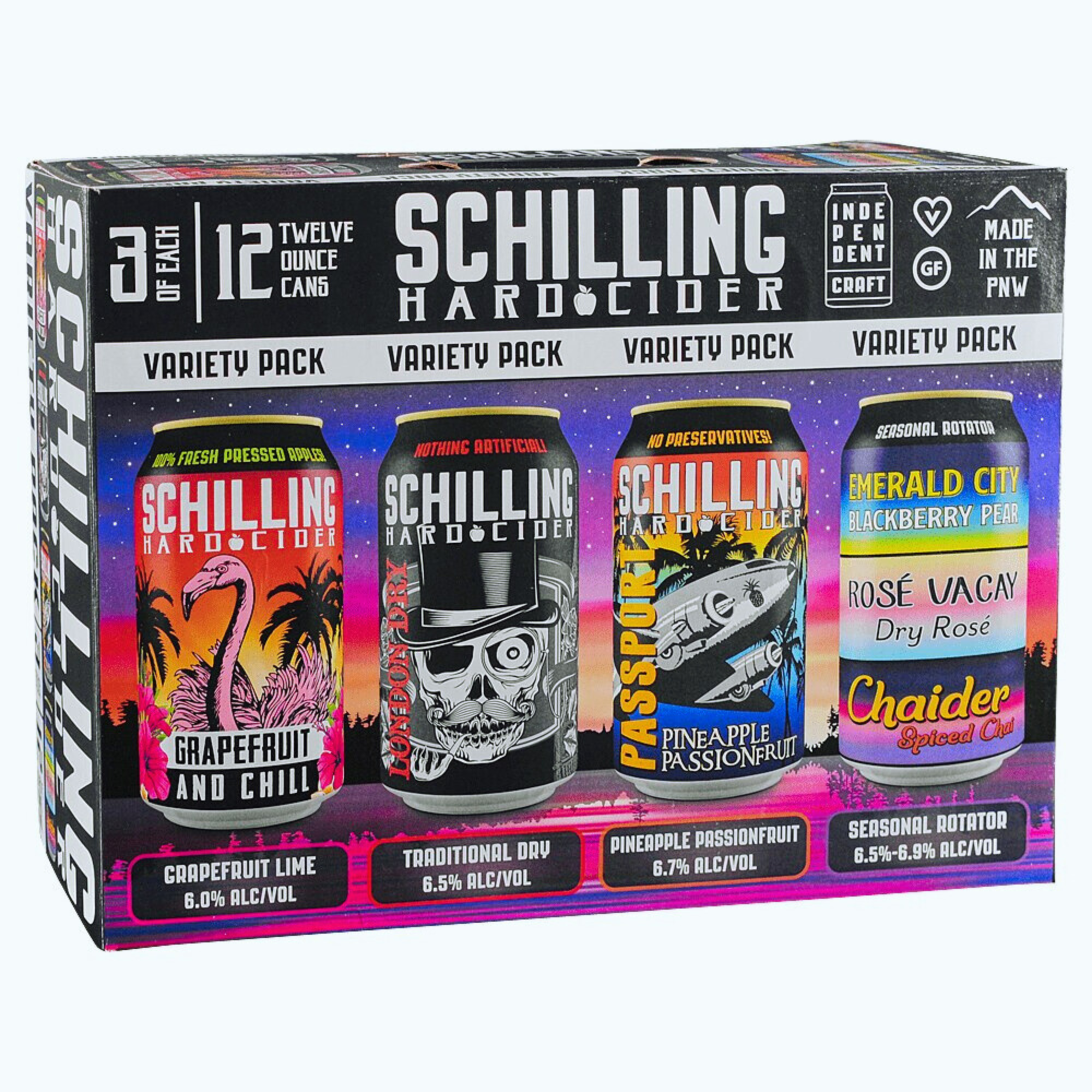 Schilling Variety 12 Pack | 12oz Cans
