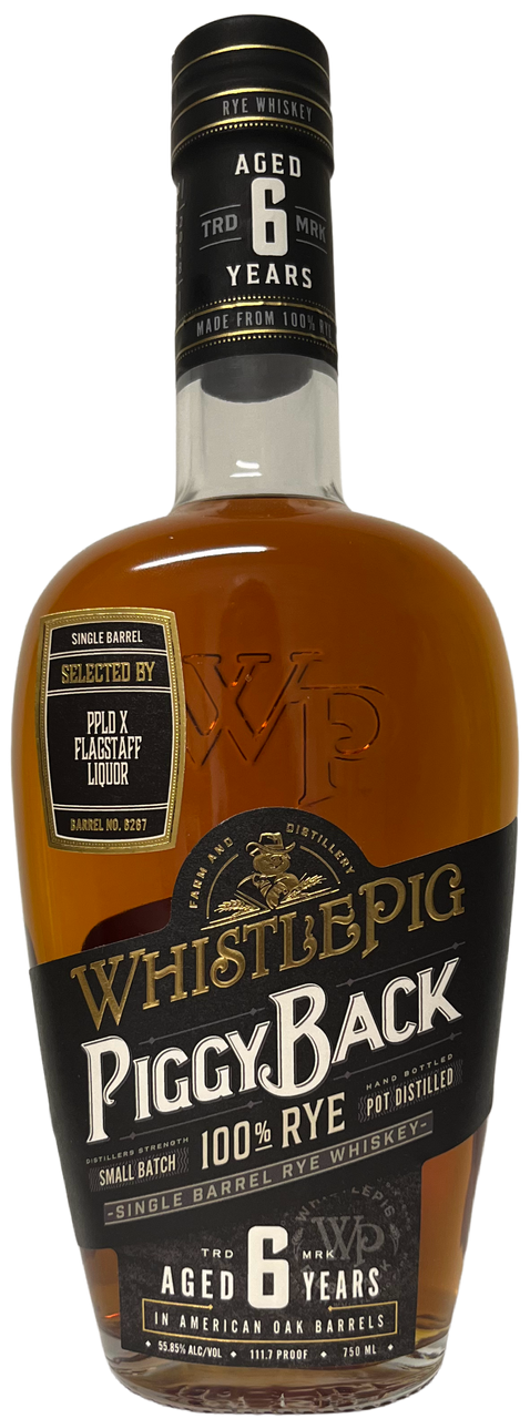 Whistlepig Single Barrel PPLDxFlag Piggy Back 6YR Rye 750ml