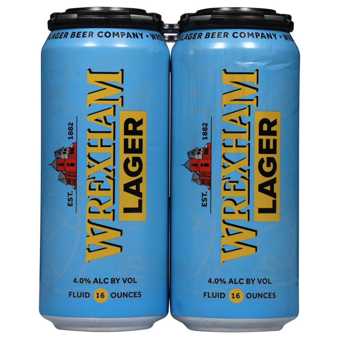 Wrexham Lager 4 Pack | 16oz Cans