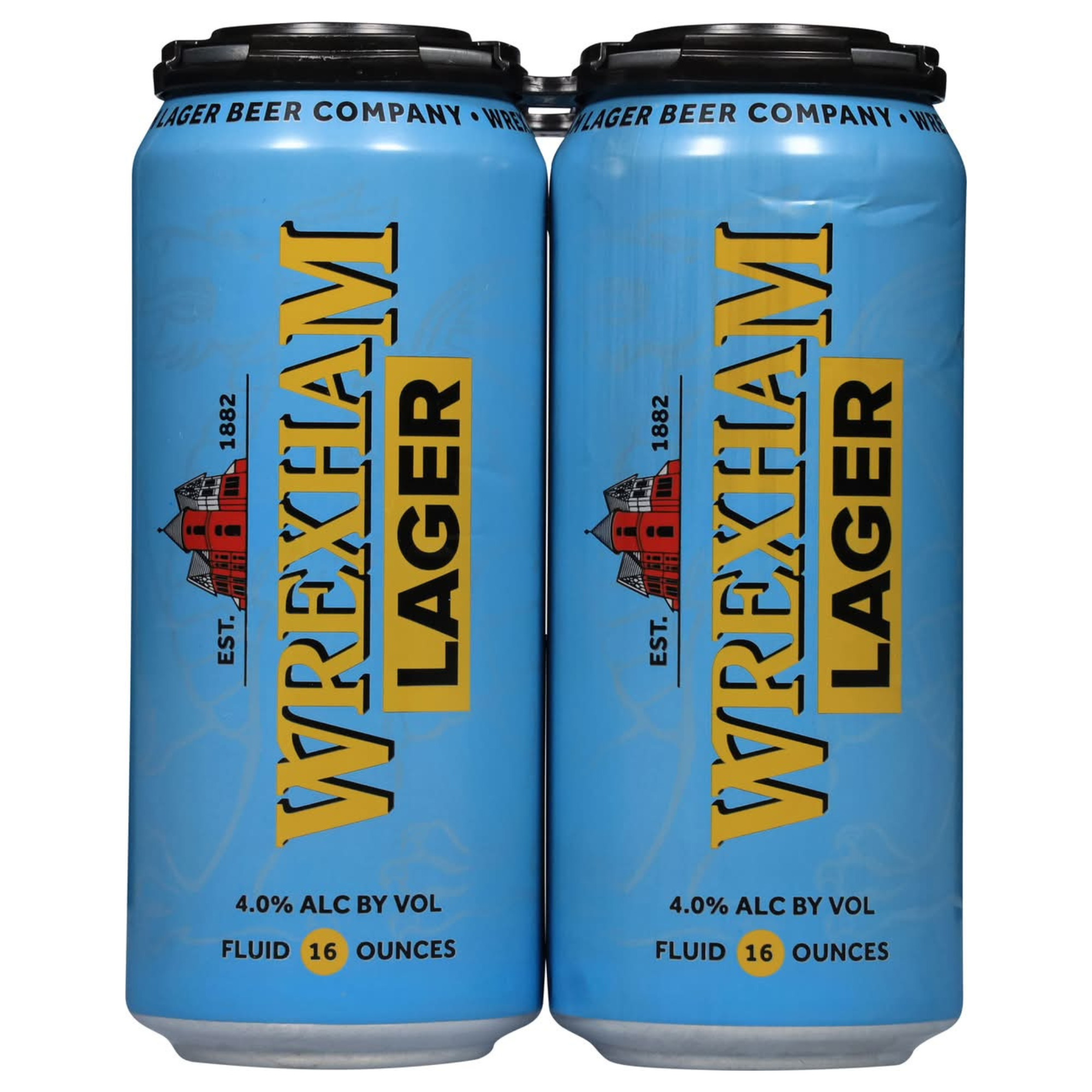 Wrexham Lager 4 Pack | 16oz Cans
