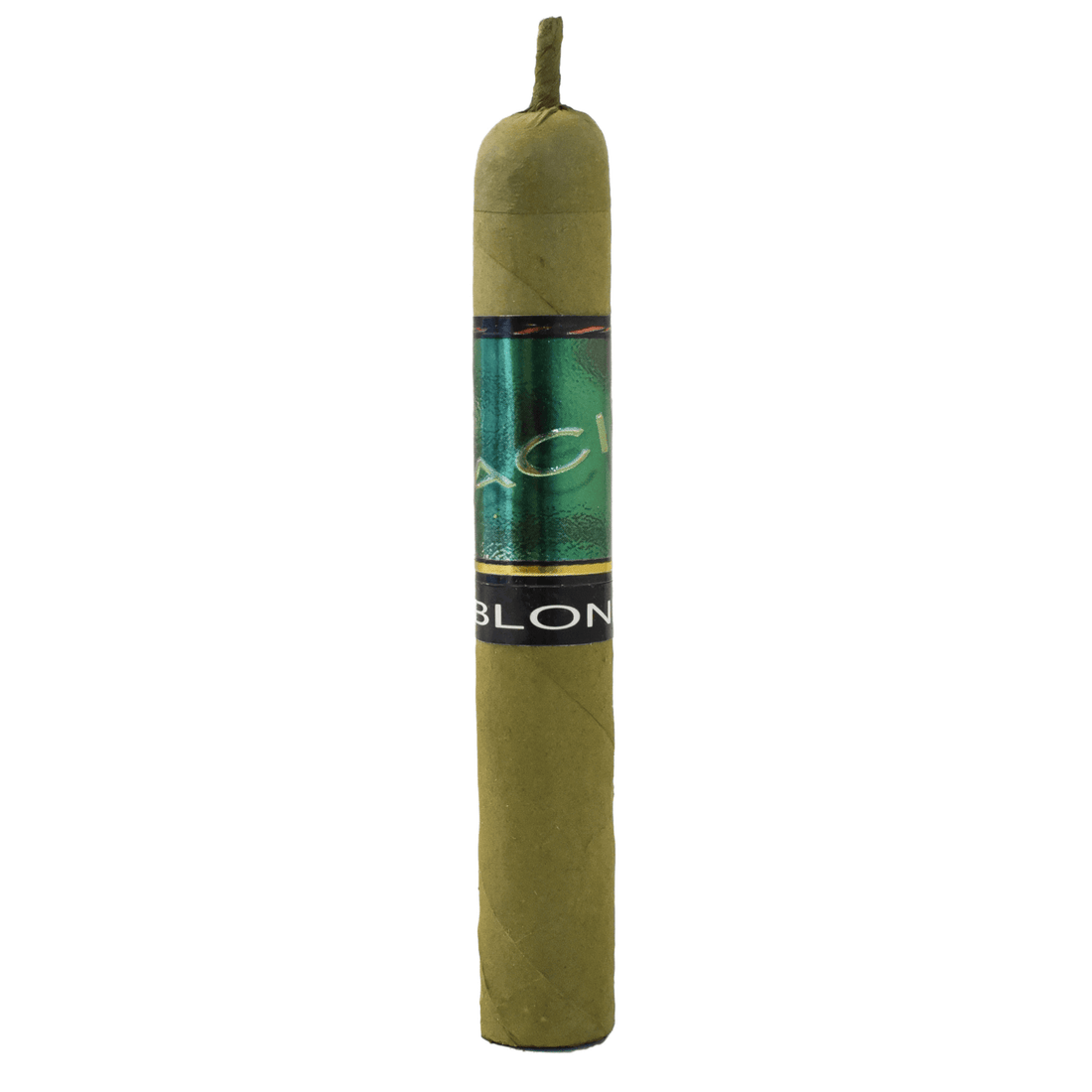 Drew Estate ACID Blondie Candela cigar with green wrapper, herbal notes