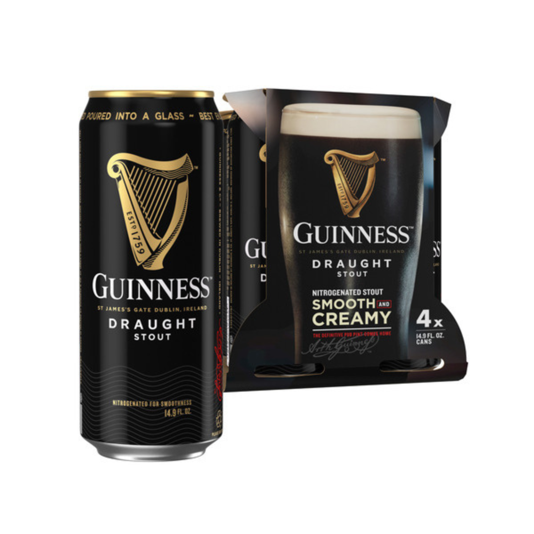 Guinness Draught 4 Pack | 14.9oz Cans