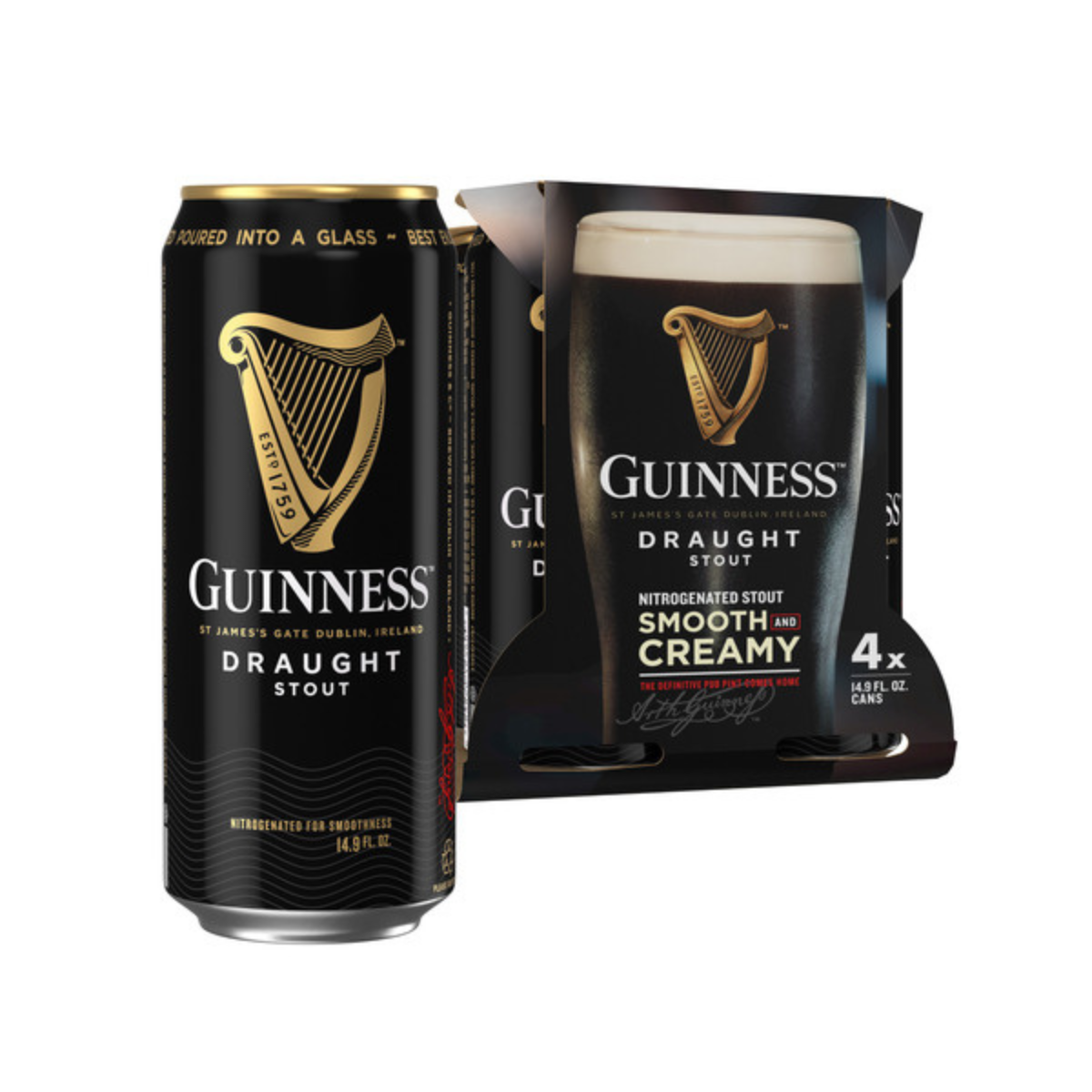Guinness Draught 4 Pack | 14.9oz Cans