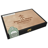 Drew Estate Pappy Van Winkle Churchill cigar box, showcasing a premium selection from Nicaragua with Ecuadorian Habano wrapper.